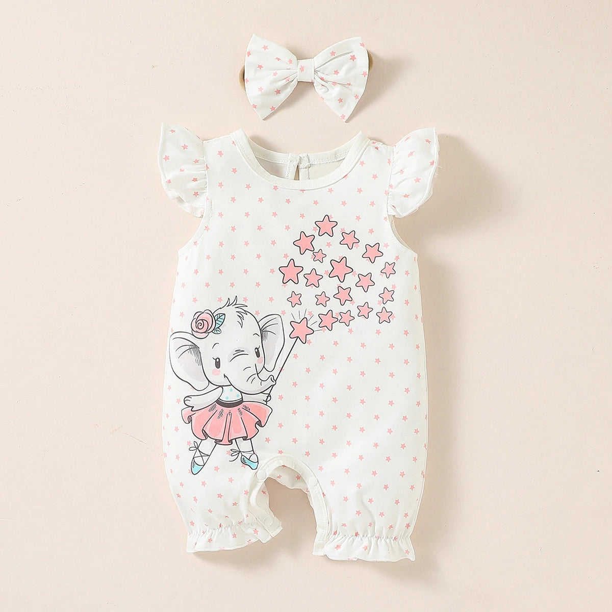 Bambino's Romper En Strik Set