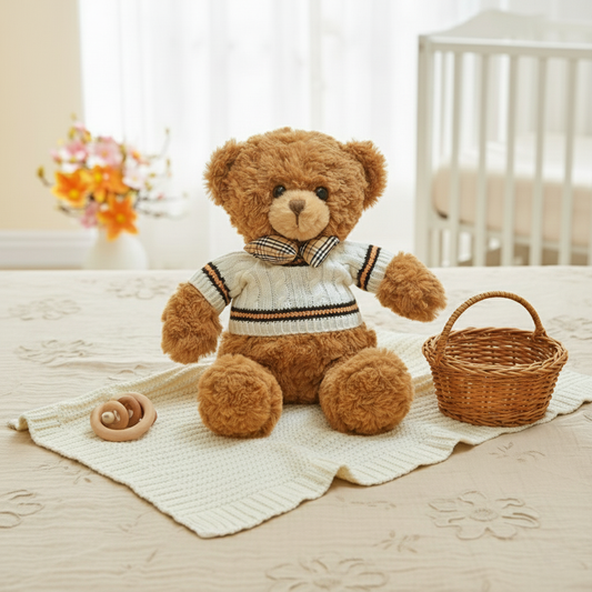 Bambino's Witte Trui Teddybeer
