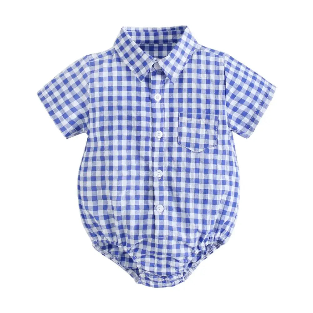 Bambino's Geruitte Romper