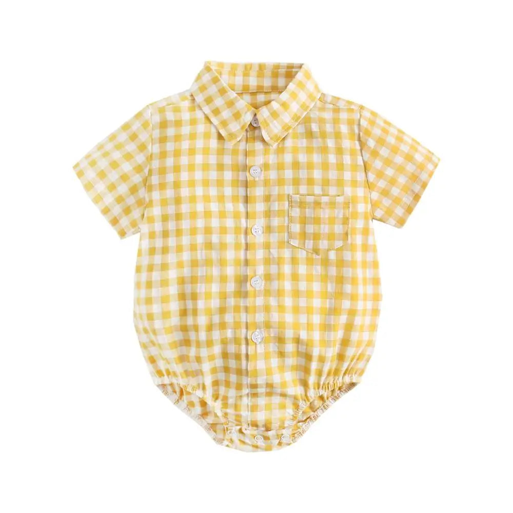 Bambino's Geruitte Romper