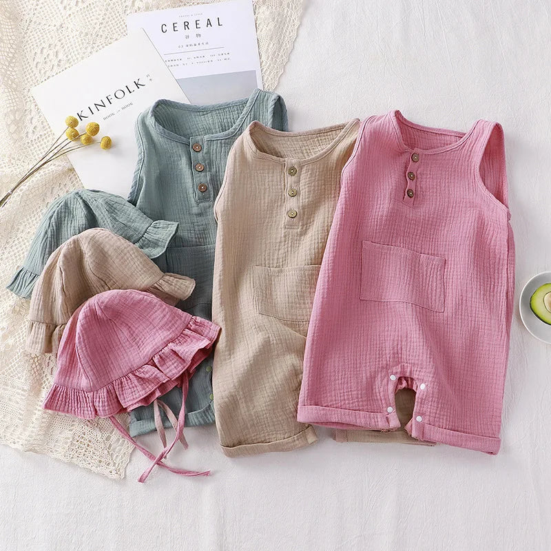 Bambino's Romper En Strandhoed Set