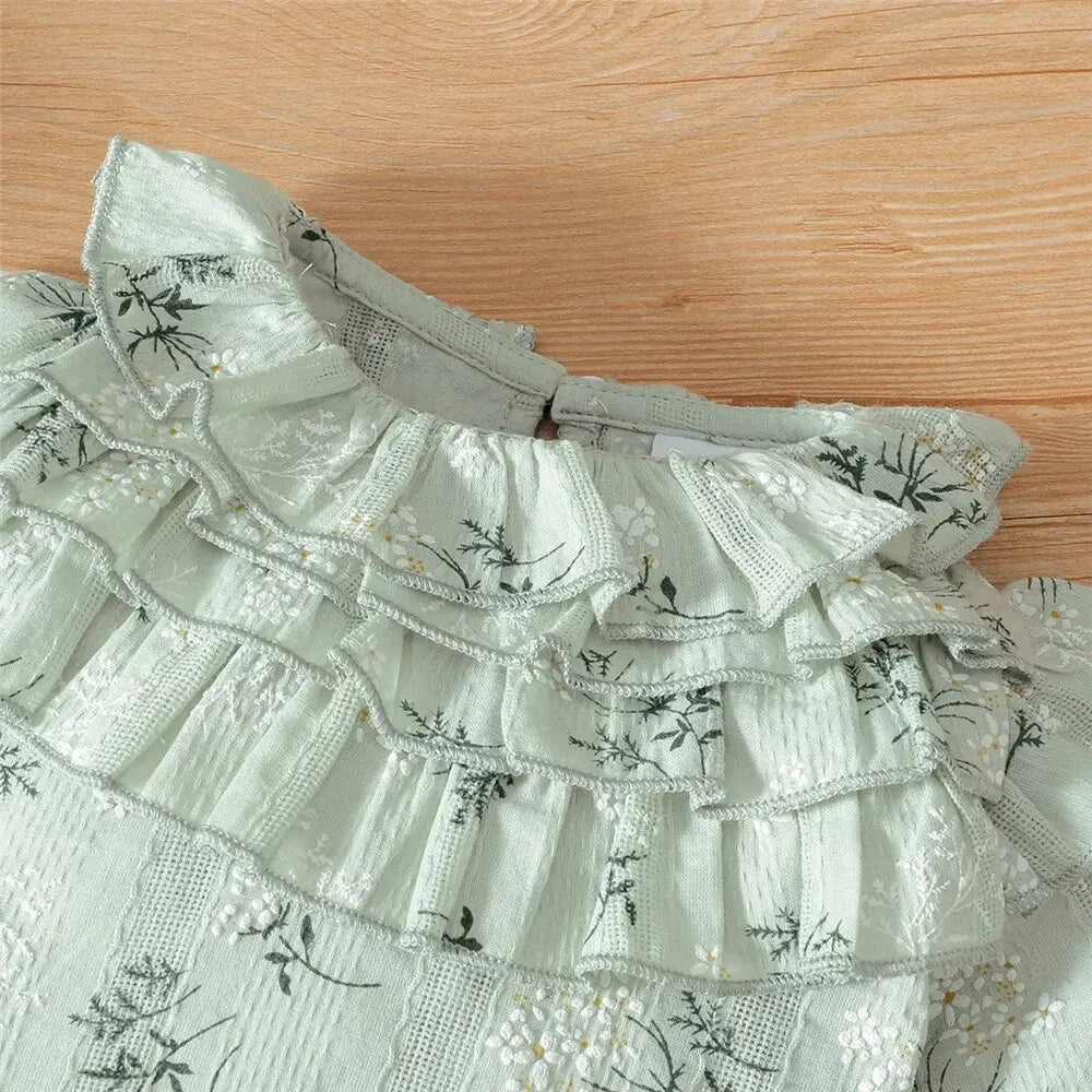 Bambino's Vintage Romper En Strik Set