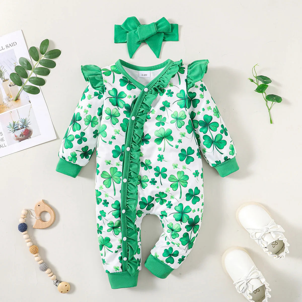Bambino's Romper En Muts Set