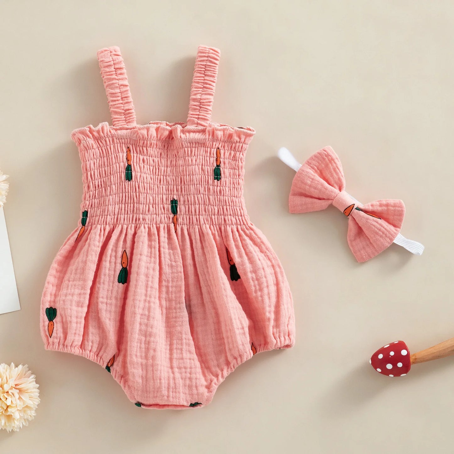 Bambino's Romper En Strik Set