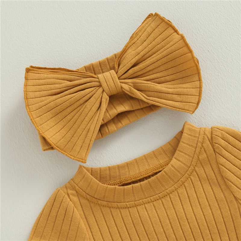 Bambino's Romper En Strik Set