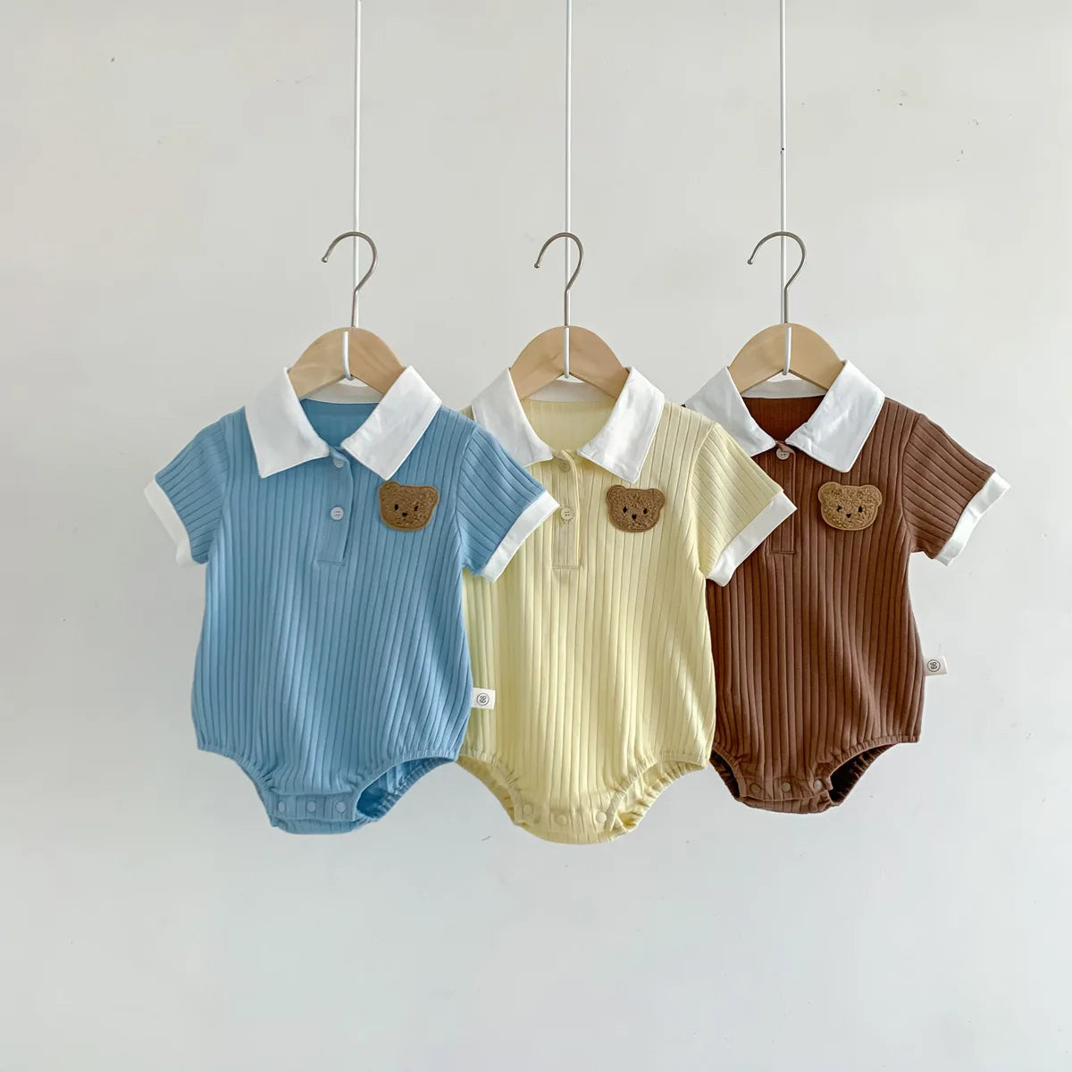 Bambino's Teddybeer Polo Romper