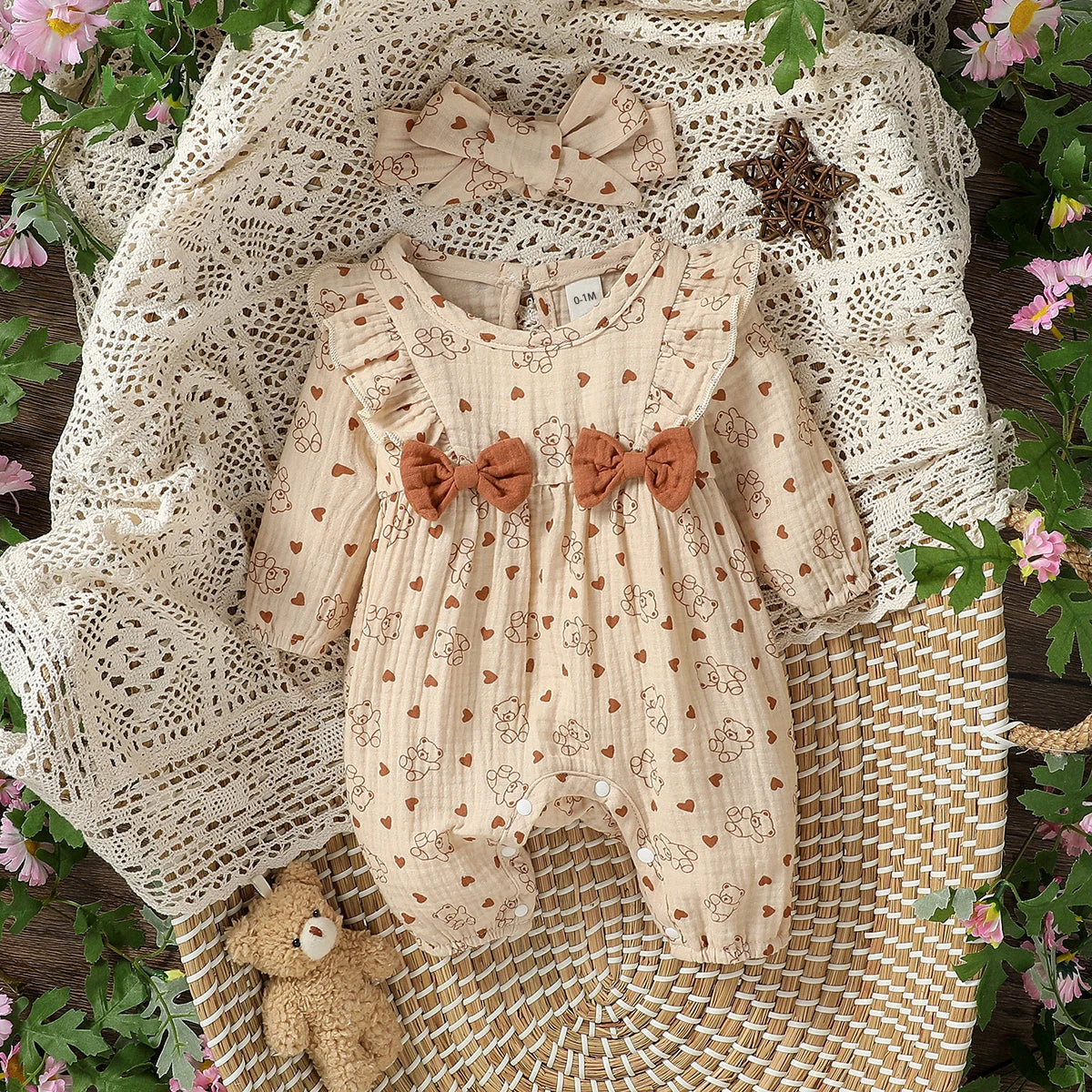 Bambino's Romper En strik Set