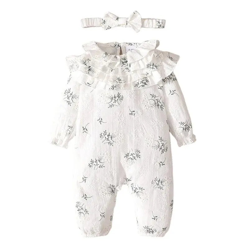 Bambino's Vintage Romper En Strik Set