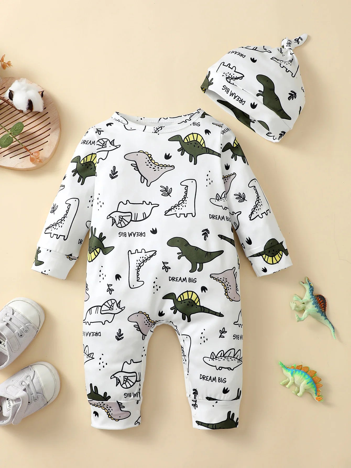 Bambino's Romper En Muts Set