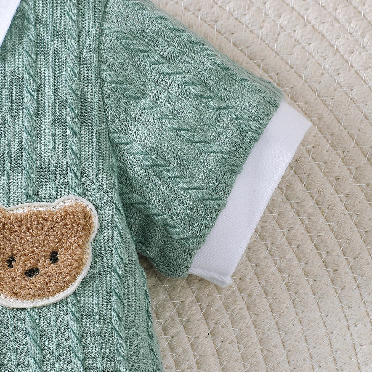 Bambino's Gebreide Teddybeer Romper
