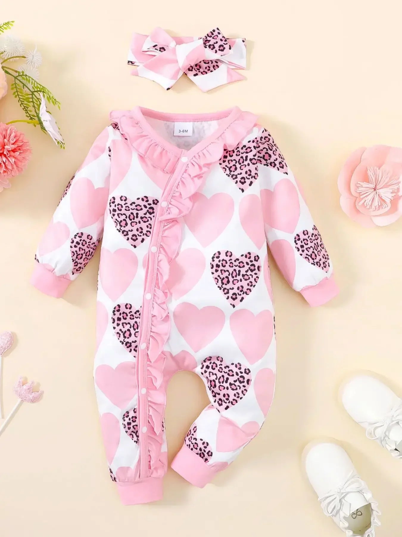 Bambino's Romper En Muts Set