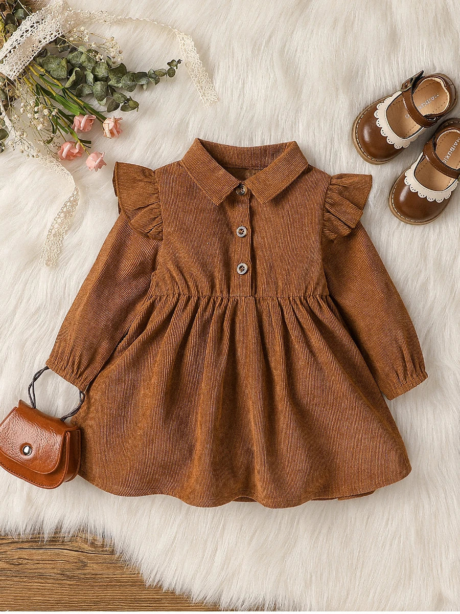 Bambino’s Corduroy Jurkje Met Kraag