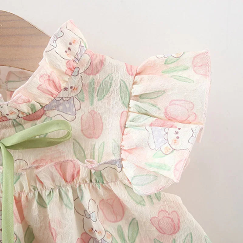 Bambino's Bloemetjes Jurk