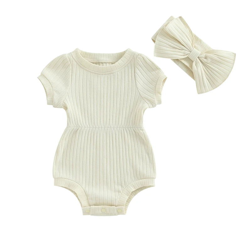 Bambino's Romper En Strik Set