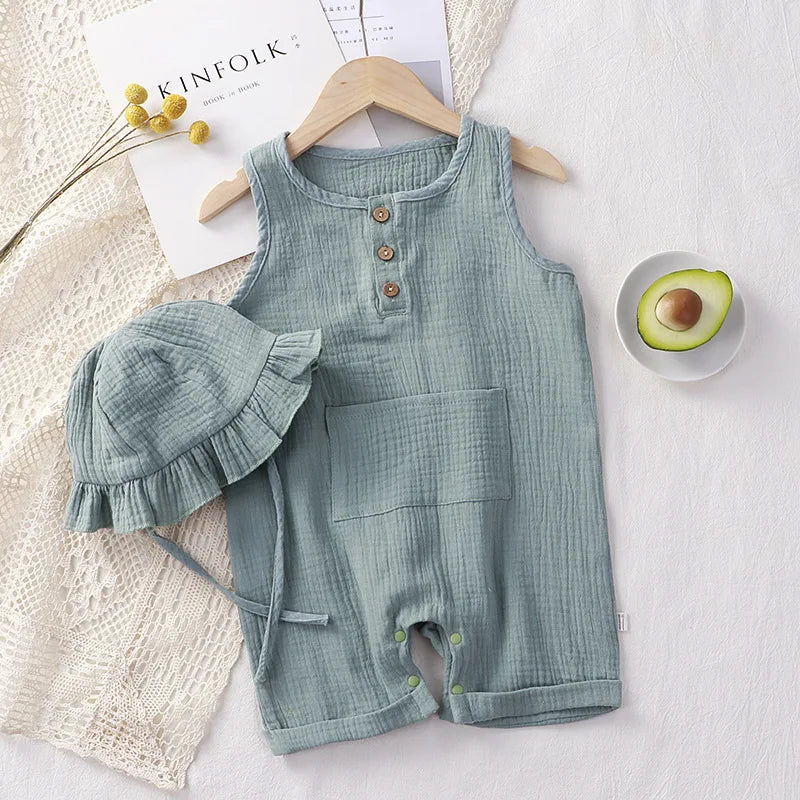 Bambino's Romper En Strandhoed Set