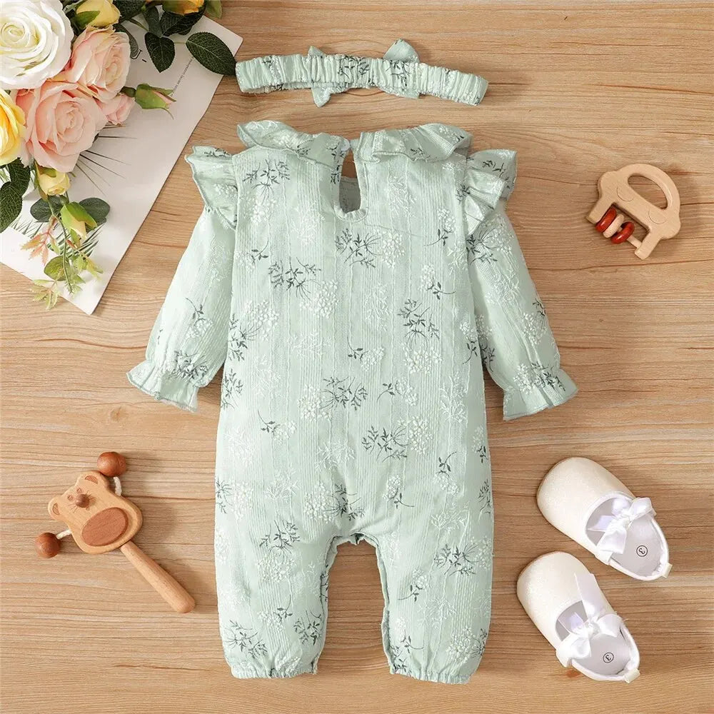 Bambino's Vintage Romper En Strik Set