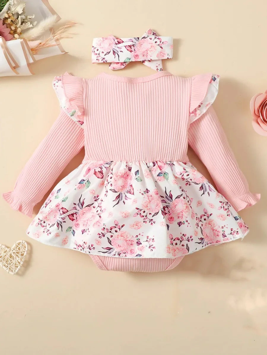 Bambino's Haarband En Romper Set