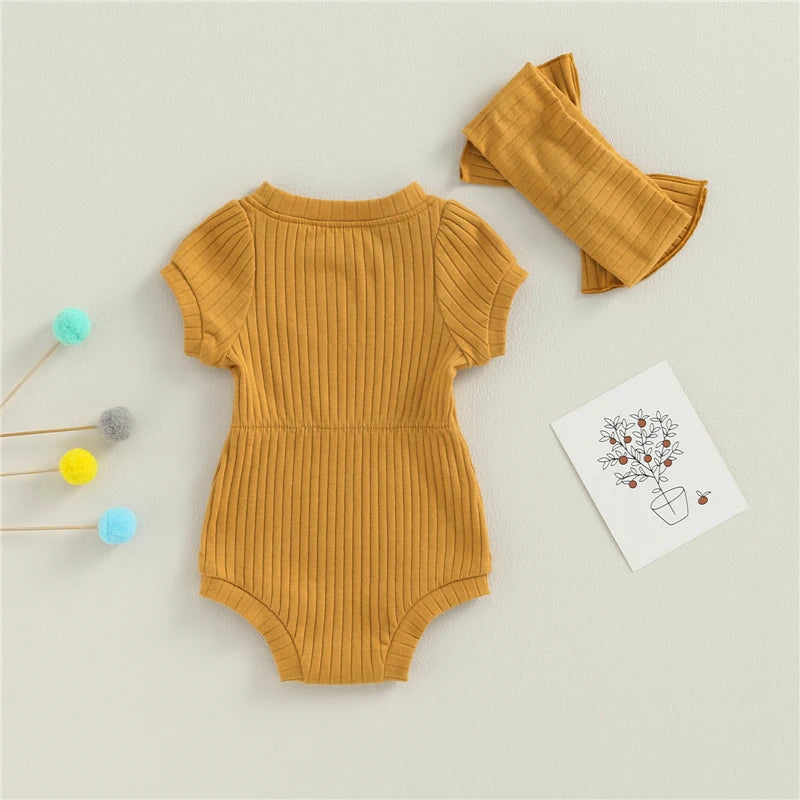 Bambino's Romper En Strik Set