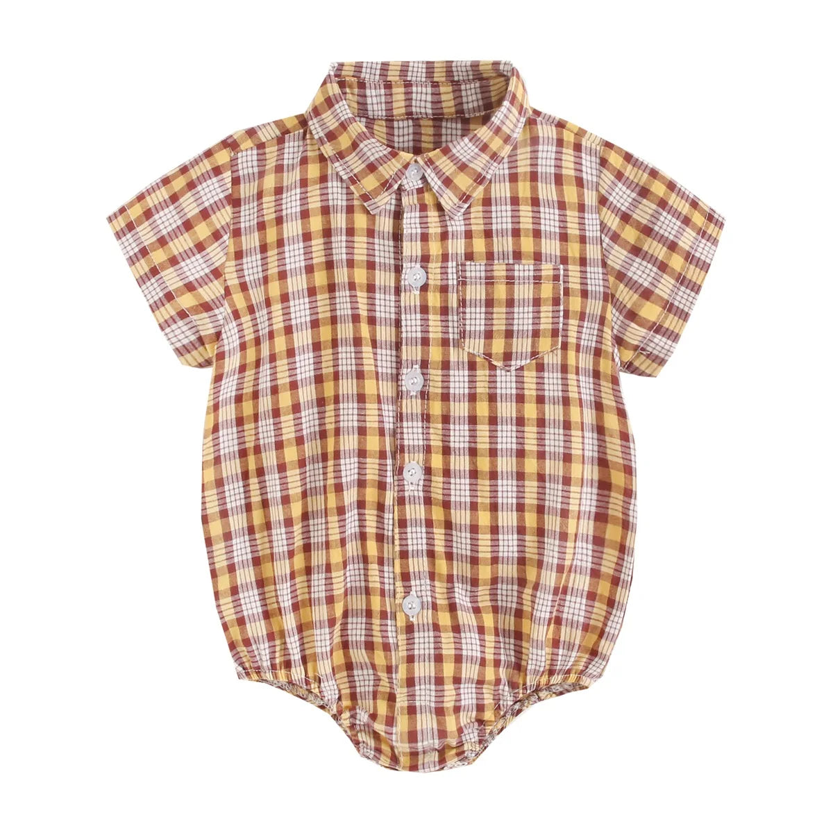 Bambino's Geruitte Romper