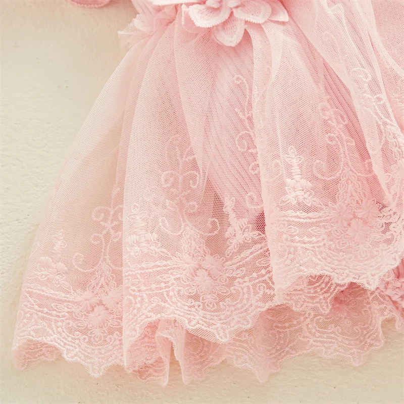Bambino's Bloemen Jurk En Haarband Set