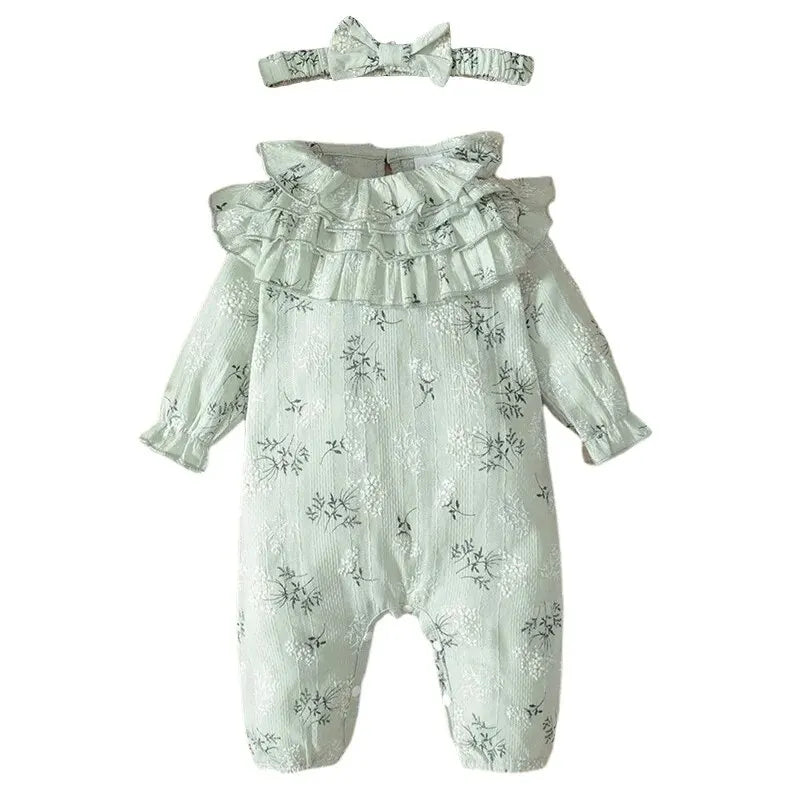 Bambino's Vintage Romper En Strik Set