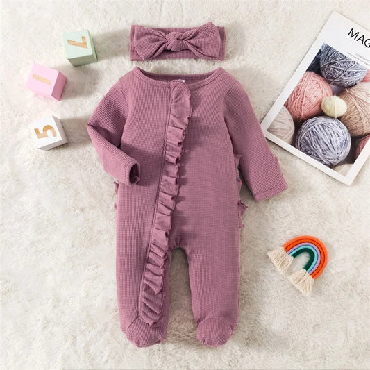 Bambino's Romper En Haarband Set