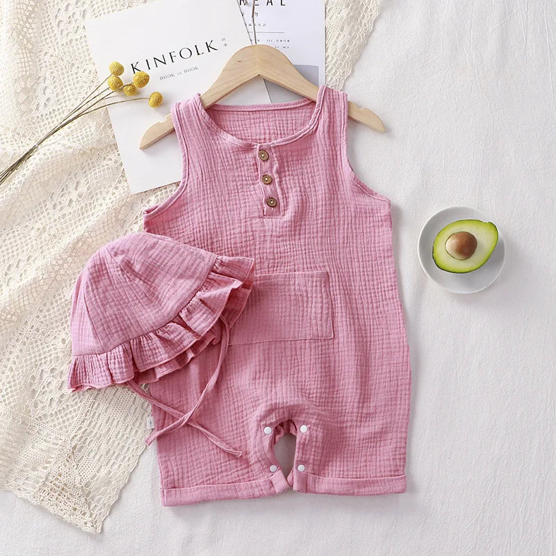 Bambino's Romper En Strandhoed Set