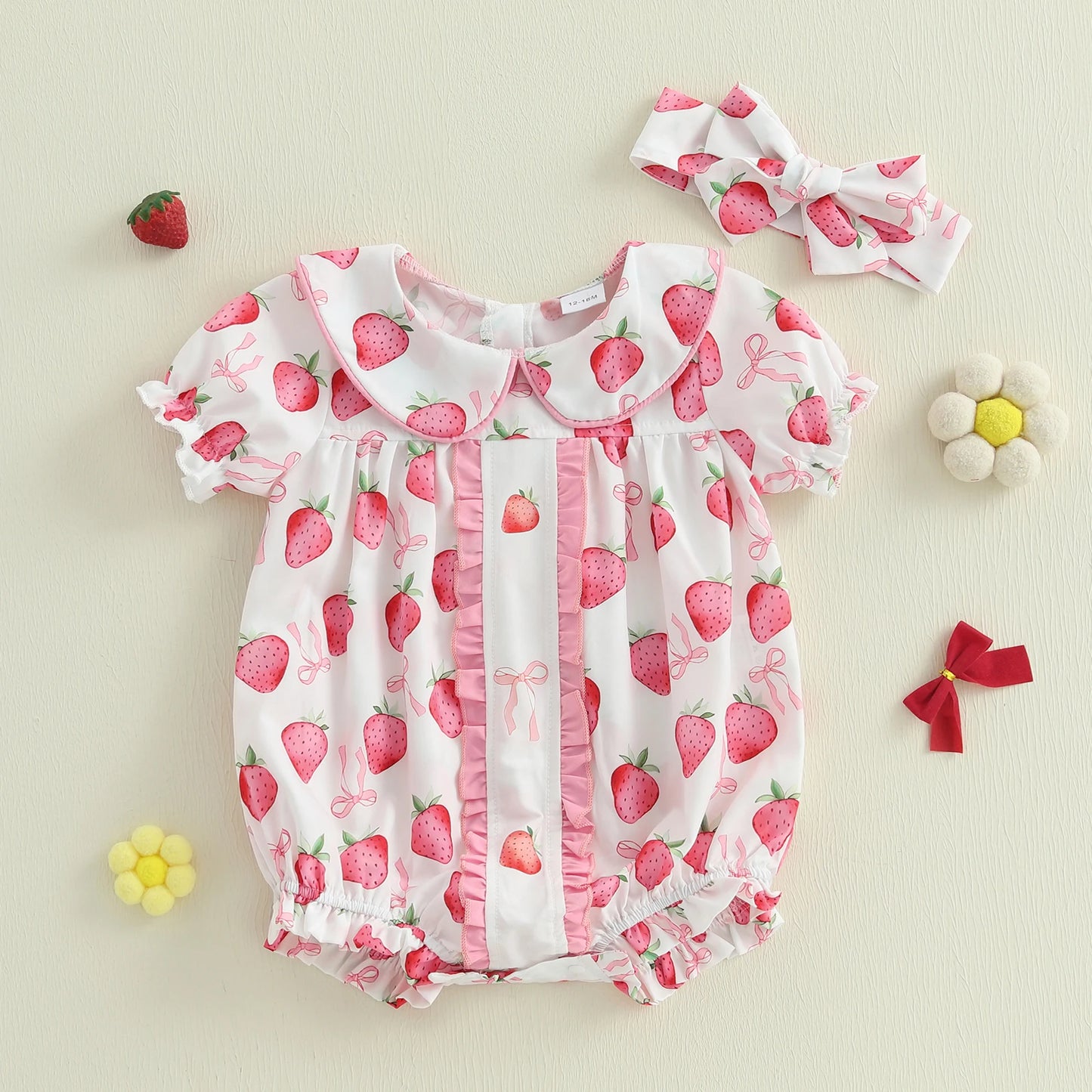 Bambino's Romper En Strik Set
