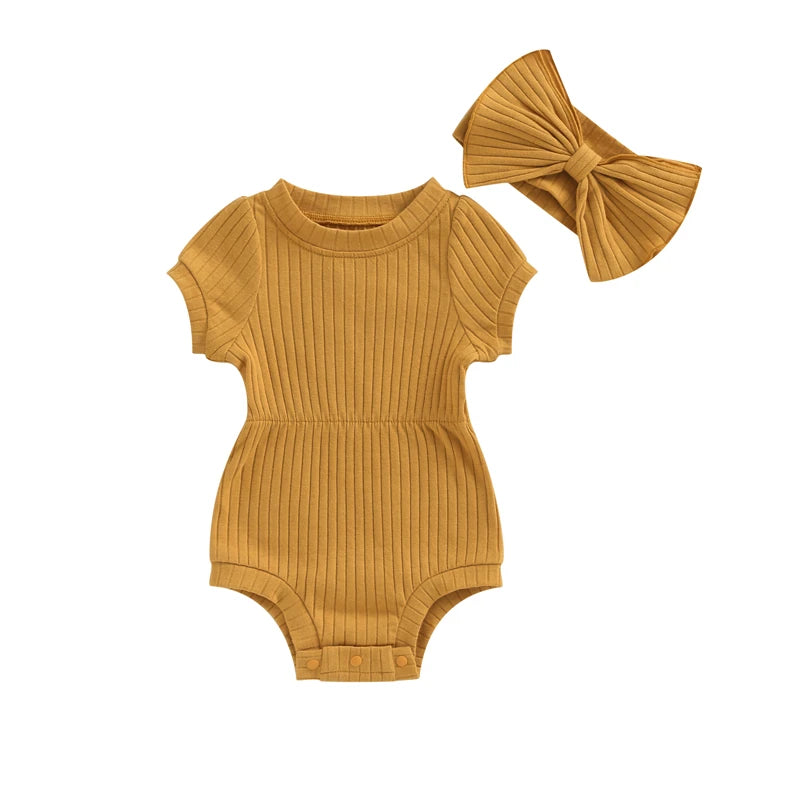 Bambino's Romper En Strik Set