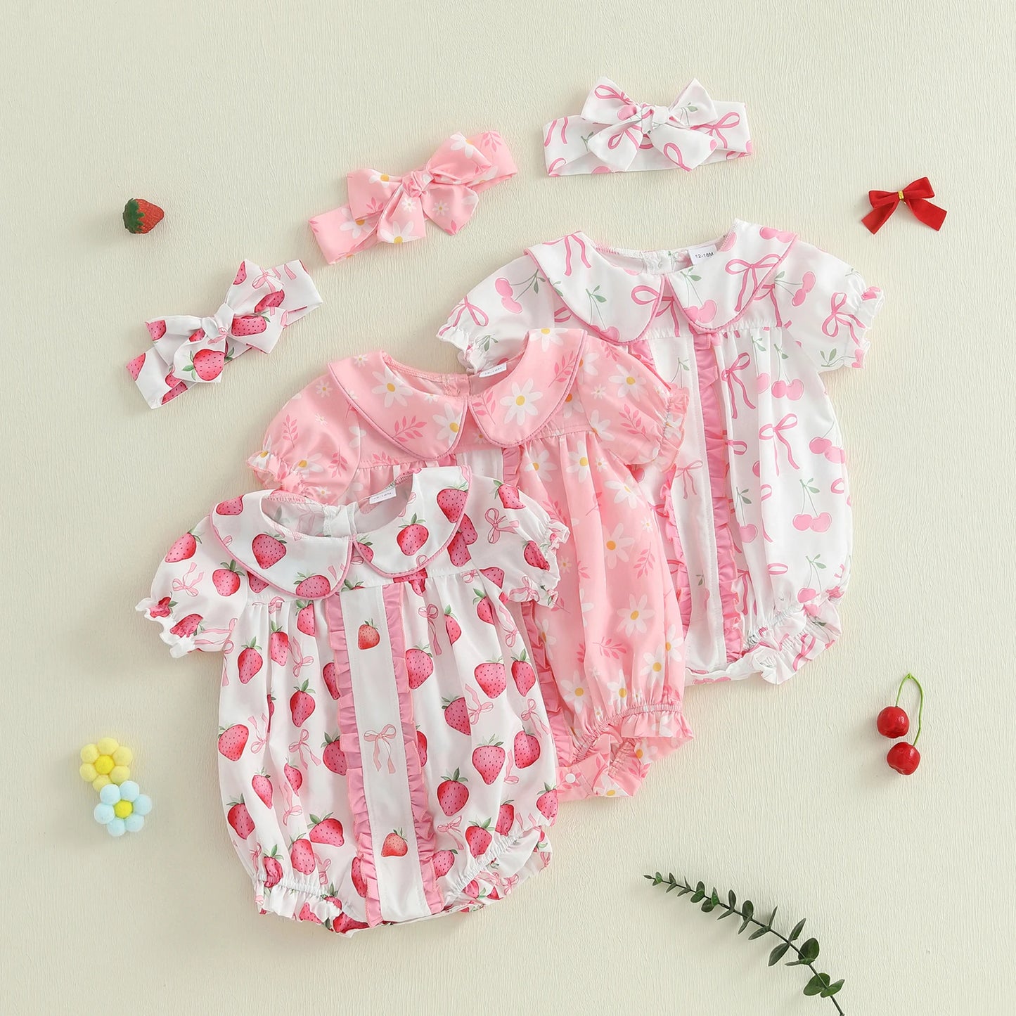 Bambino's Romper En Strik Set