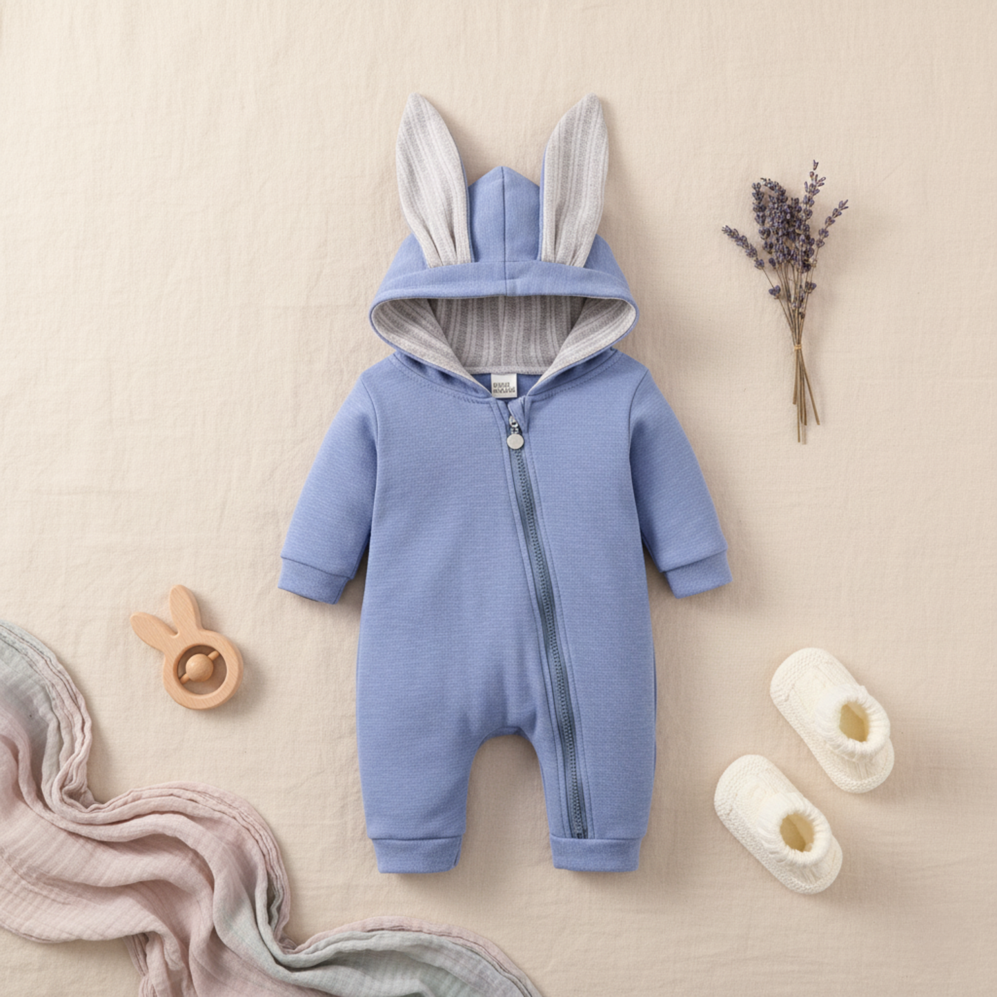 Bambino's Konijnenoren Onesie