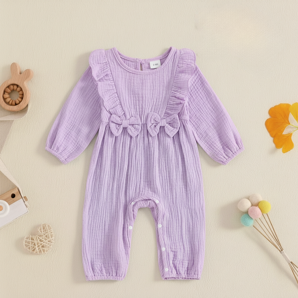 Bambino's Kleurrijke Romper En Strik Set
