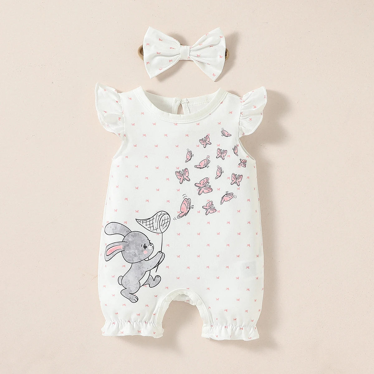 Bambino's Romper En Strik Set