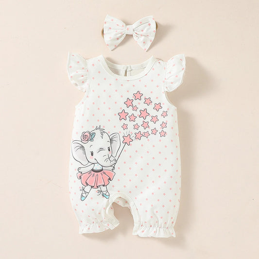 Bambino's Romper En Strik Set
