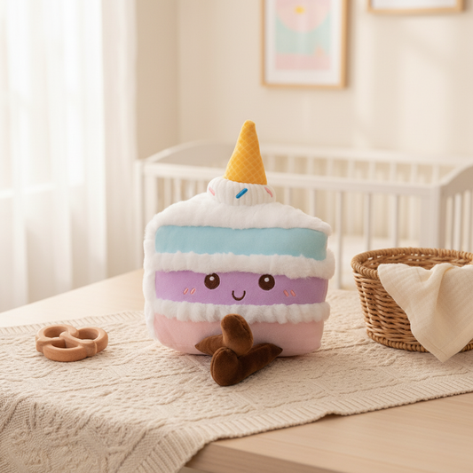 Bambino's Regenboog Taartpunt Knuffel