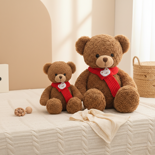 Bambino's Rode Sjaal Teddybeer