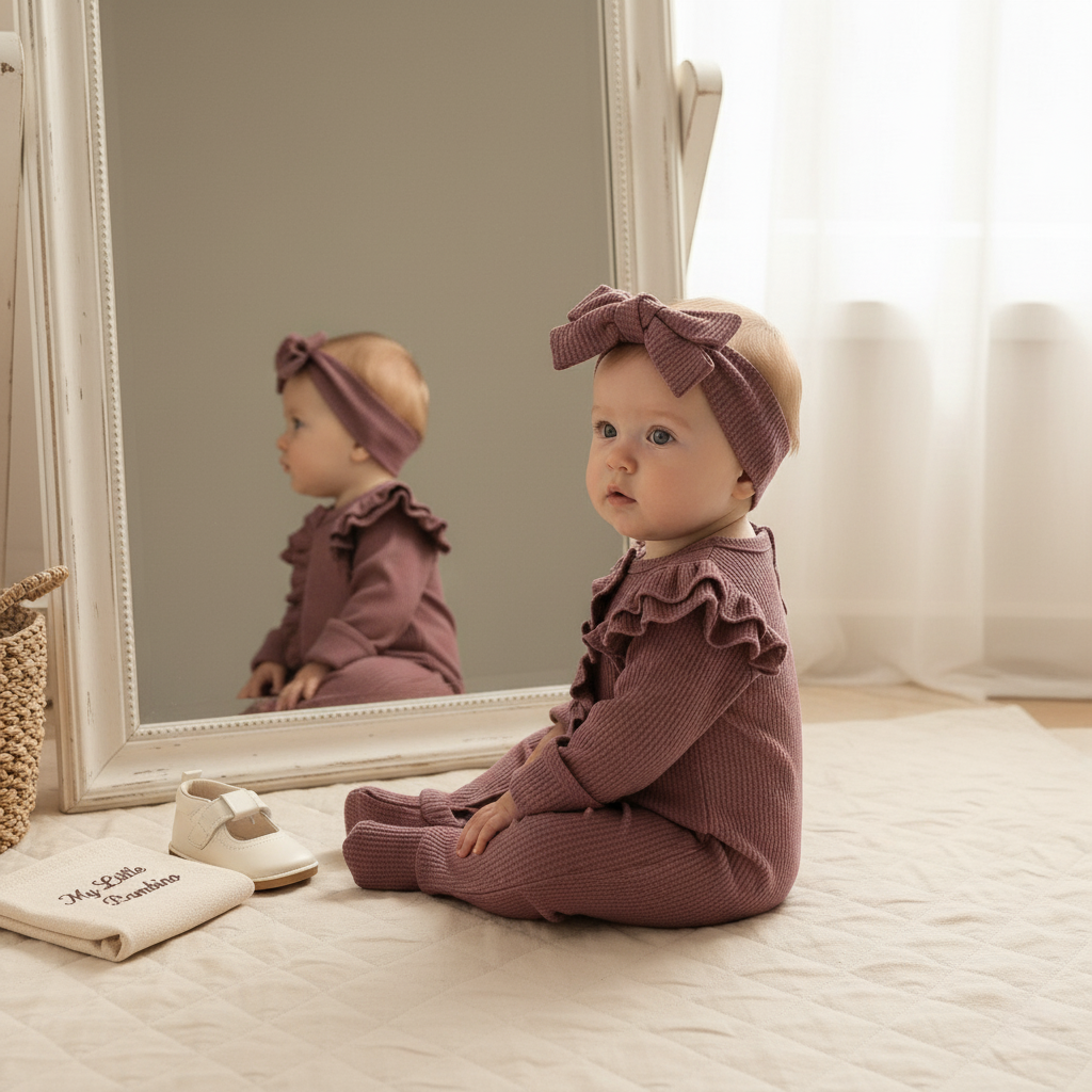 Bambino's Romper En Strik Set