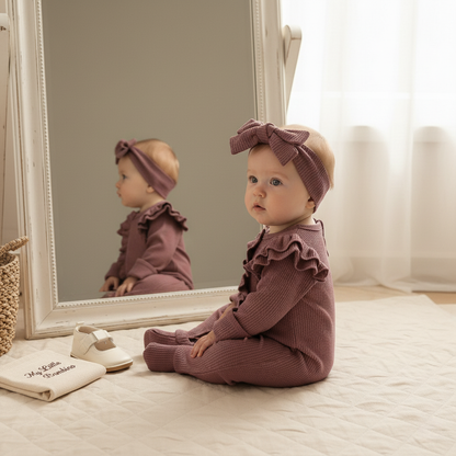 Bambino's Romper En Strik Set