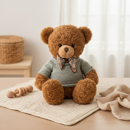 Bambino's Grijze Trui Teddybeer