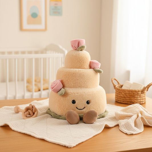 Bambino's Gele Bruilofttaart Knuffel