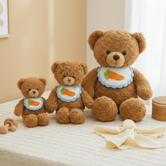 Bambino's Wortel Slabbetje Teddybeer