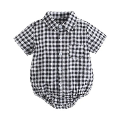 Bambino's Geruitte Romper