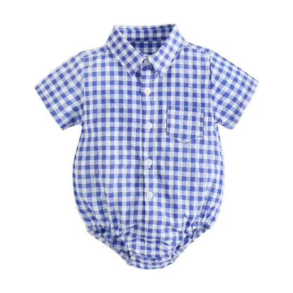 Bambino's Geruitte Romper
