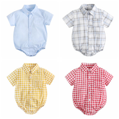 Bambino's Geruitte Romper