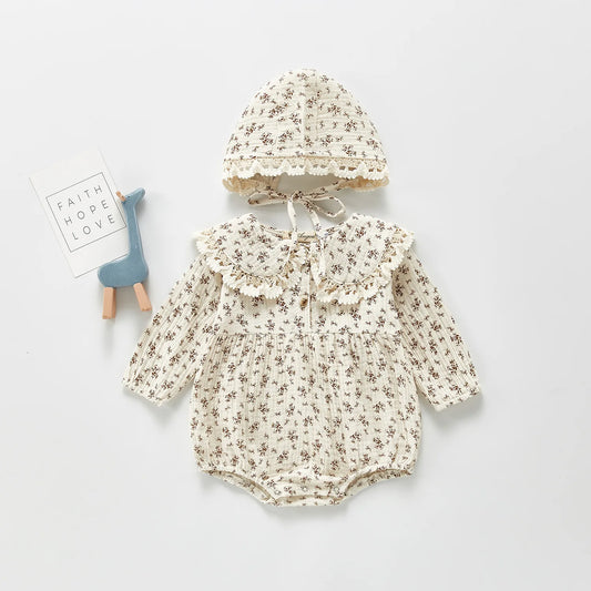 Bambino's Vintage Romper En Hoed Set