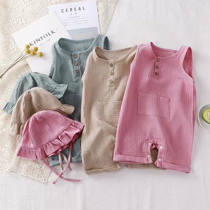 Bambino's Romper En Strandhoed Set