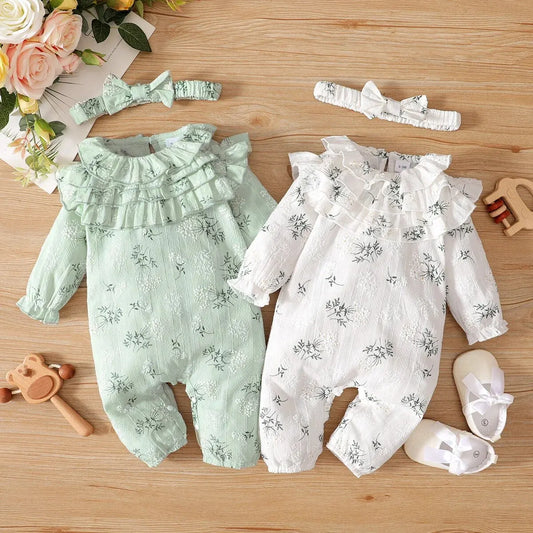 Bambino's Vintage Romper En Strik Set