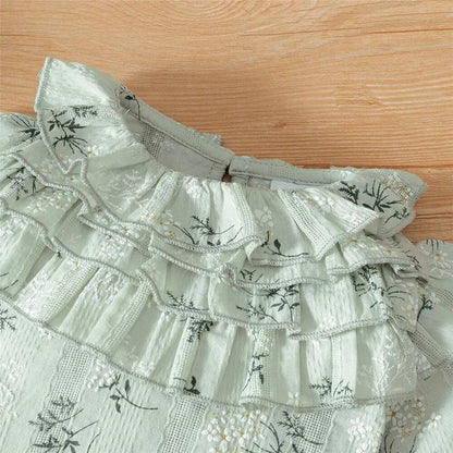 Bambino's Vintage Romper En Strik Set