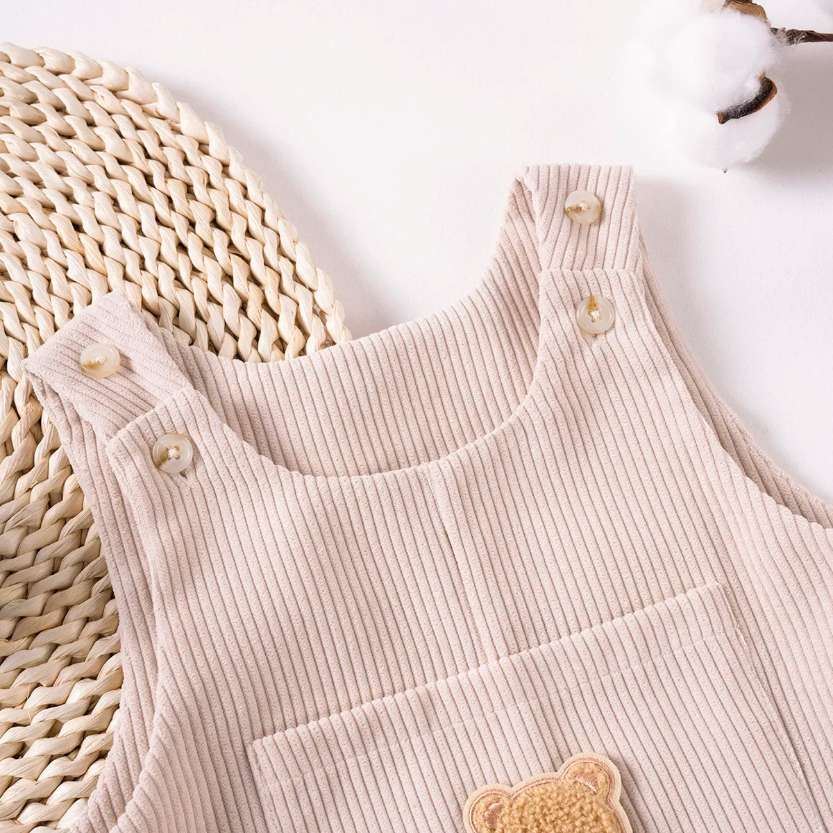 Bambino's Ribcord Tuinpak Romper