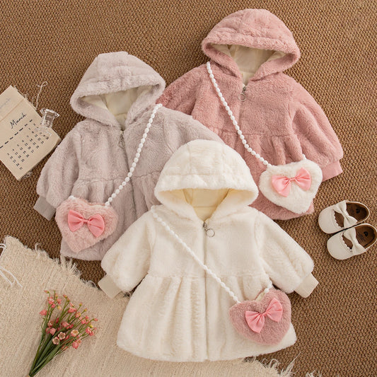 Bambino's Plushy Jas En Tas Set